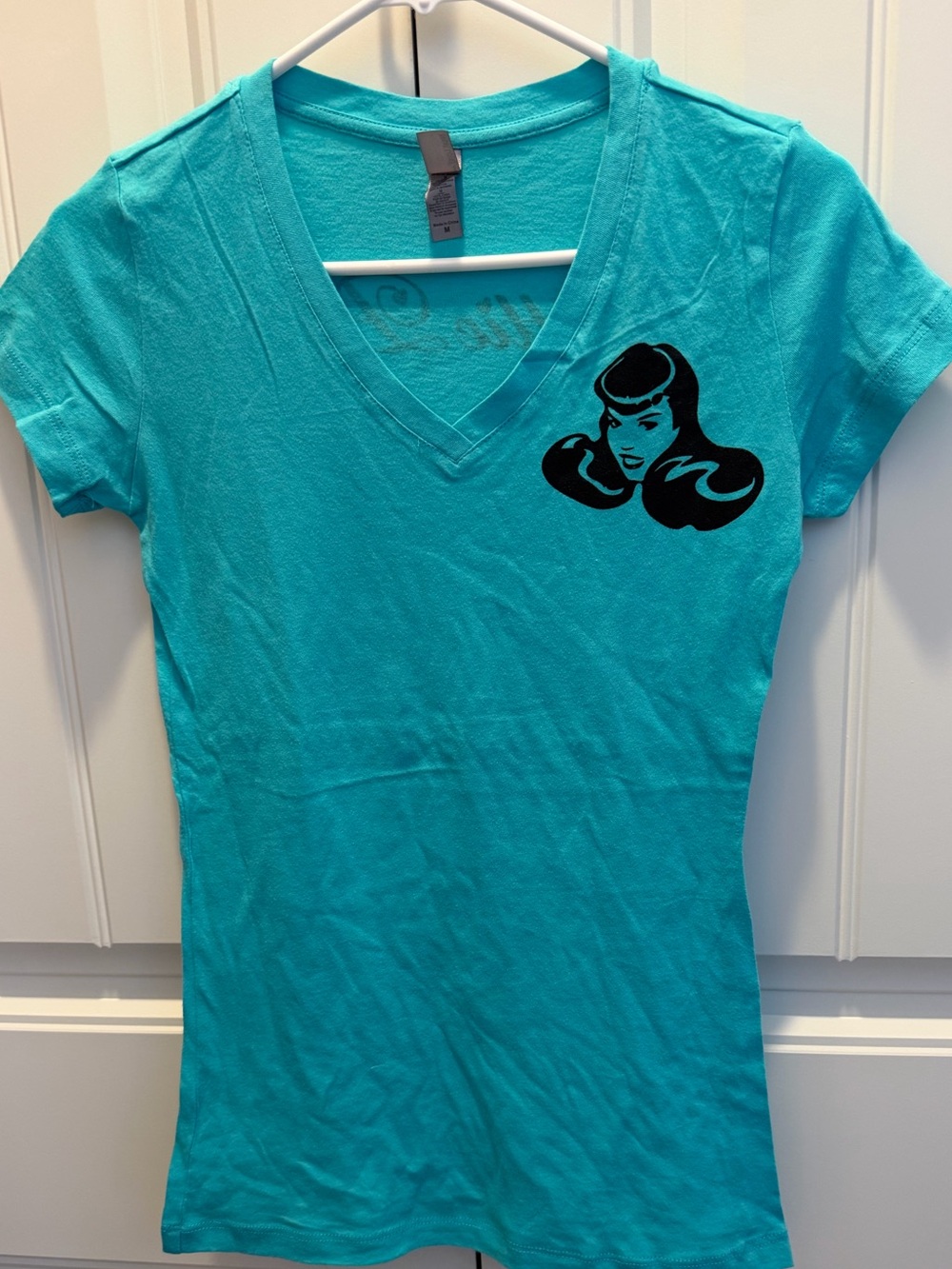 Next Level Apparel Teal Graphic Tee